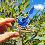 Wooden Magnet | Splendid Fairy Wren Wooden Magnet | Splendid Fairy Wren